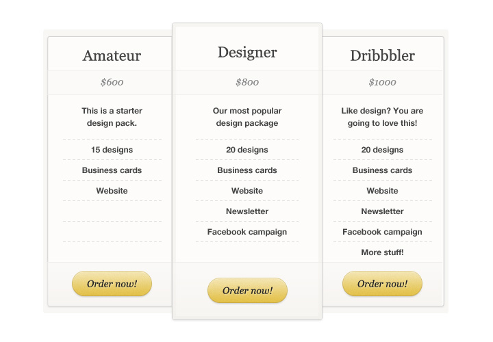 pricing